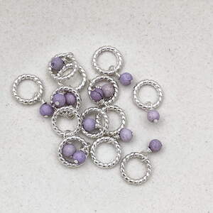 Purple pearl -  fits needle 2-5 mm