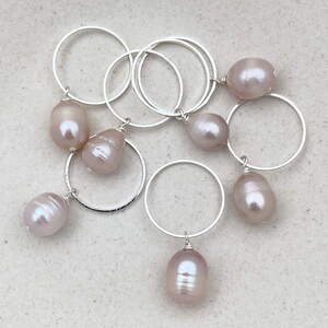 Rosa freshwater pearl - fits needle 2-12 mm