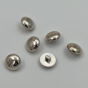 Knap - sølv/guld 15 mm
