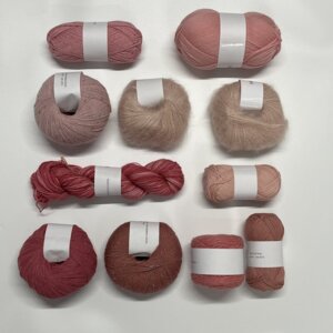 One of a Kind - Unique Yarn Bundle 11 Light Pink