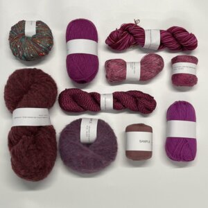 One of a Kind - Unique Yarn Bundle 12 Pink/Blue
