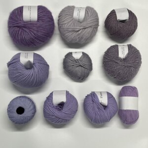 One of a Kind - Unique Yarn Bundle 14 Light Purple