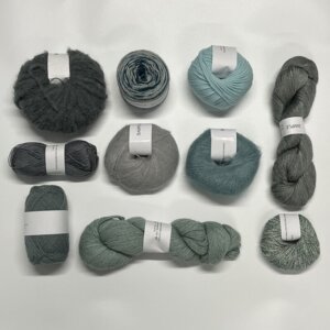 One of a Kind - Unique Yarn Bundle 19 Light Azure