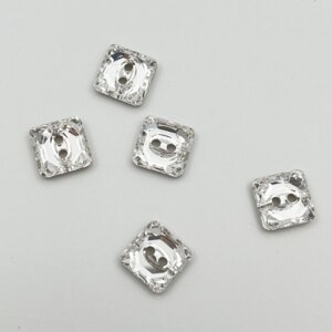 Button – Swarovski square 10 mm