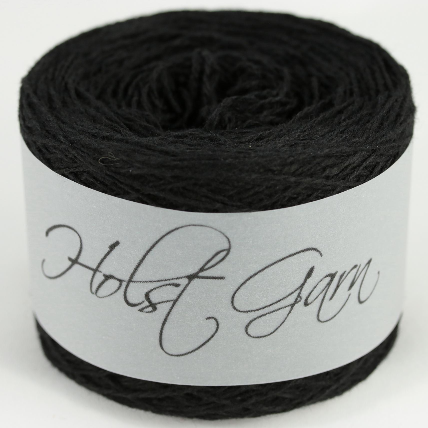 Gedehams Trunk bibliotek Æsel Holst Garn Coast Wool/Cotton 08 Black Offer: $4.16,-