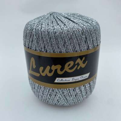 Lurex Glittery Yarn 01 Silver