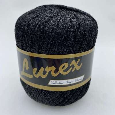 Lurex Glittery Yarn 17 Black