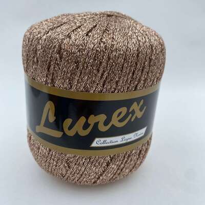 Lurex Glimmergarn 20 Lys brun