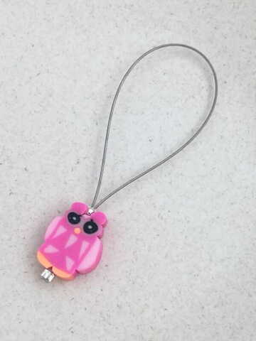 Pink Owl -  fits needle 10-20 mm