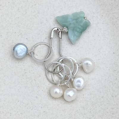 Raglan Marker Set - White freshwater pearls