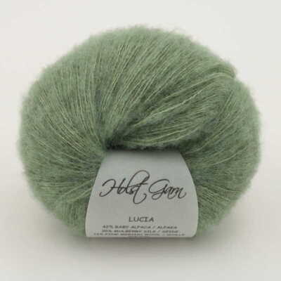 Holst Garn Lucia Alpaca/Silke/Uld/Yak 08 Misty Green