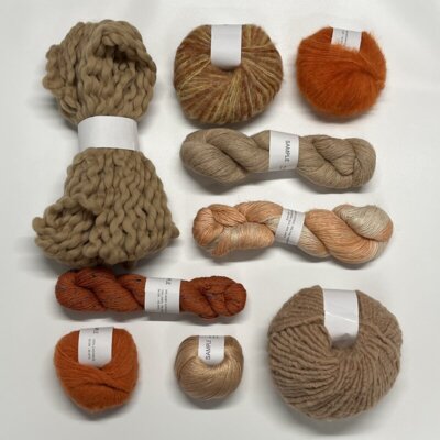 One of a Kind - Unique Yarn Bundle 08 Beige/Orange/Coral