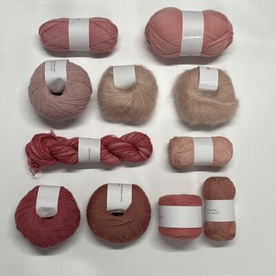 One of a Kind - Unique Yarn Bundle 11 Light Pink