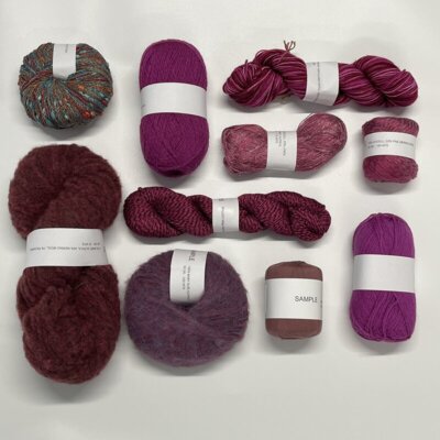 One of a Kind - Unique Yarn Bundle 12 Pink/Blue