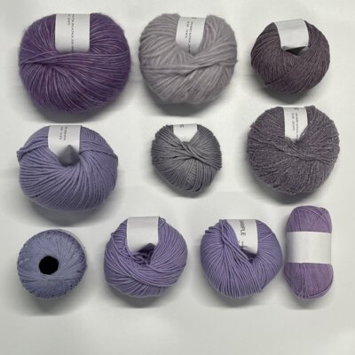 One of a Kind - Unique Yarn Bundle 14 Light Purple