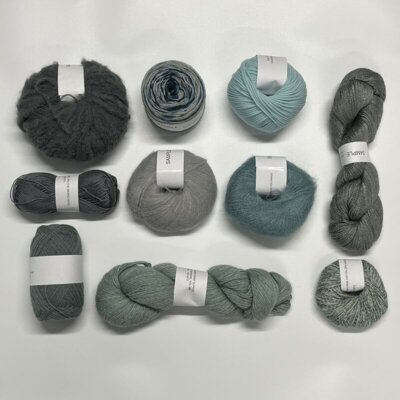 One of a Kind - Unique Yarn Bundle 19 Light Azure