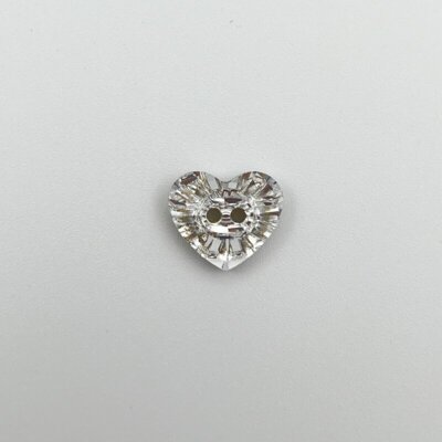 Button – Swarovski Heart 15 mm