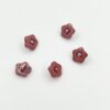 Knap - plastik blomst 10 mm - Burlwood