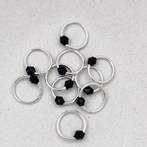 Black pearl - fits needle 2-8 mm