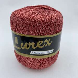 Lurex Glittery Yarn 14 Redish Kopper