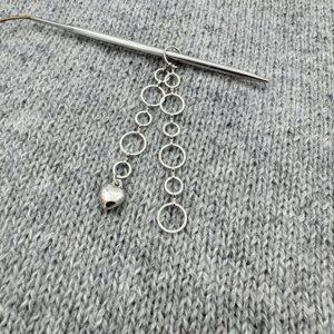 Strikkefisk - Hjerte & Sølv - 6 ringe