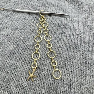 Strikkefisk - Søstjerne & Guld - 8 ringe