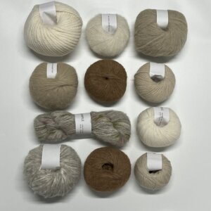 One of a Kind - Unique Yarn Bundle 03 Grey/Beige/Brown